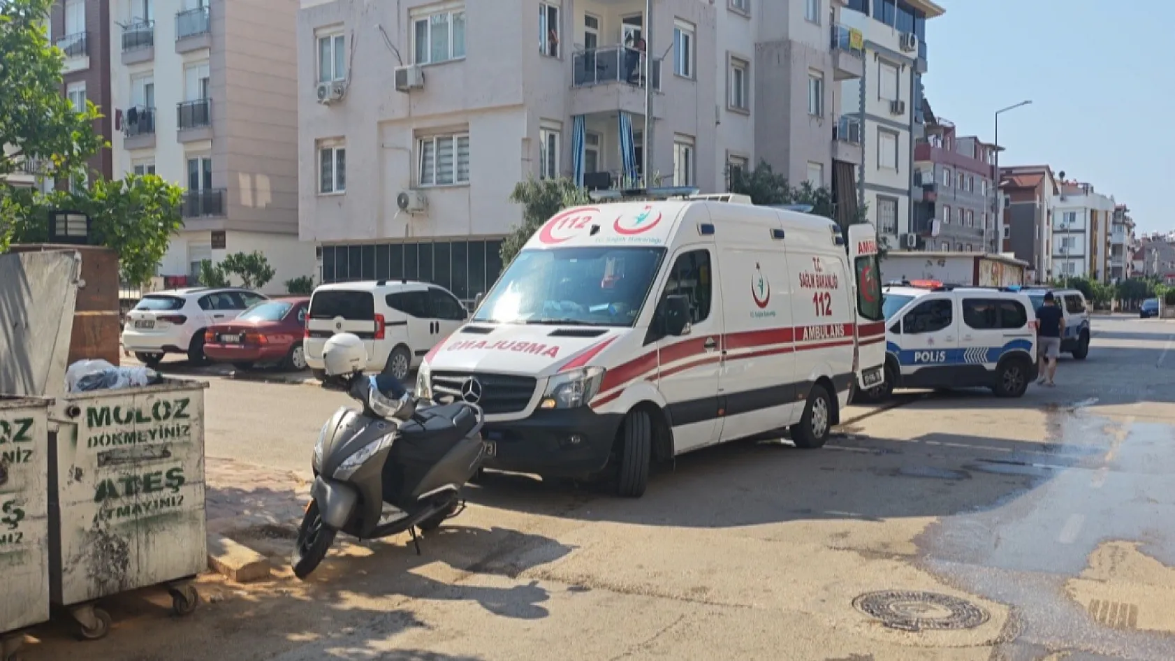 Kendini kilitlediği evi yakmaya çalıştı, yakalanınca sinir krizi geçirdi