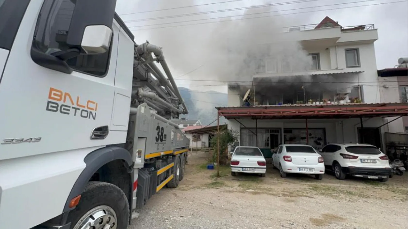Fethiye'de ev yangını