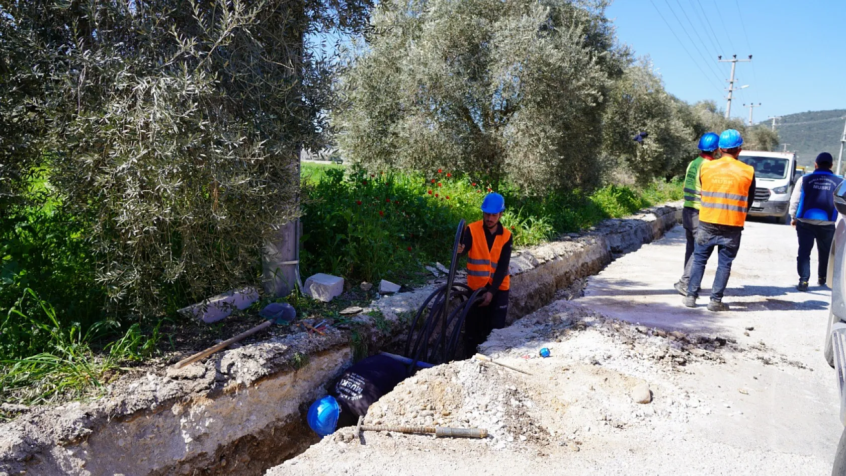 MUSKİ Milas'ta 2 Bin 500 Metrelik Hat Yenilemesini Tamamladı