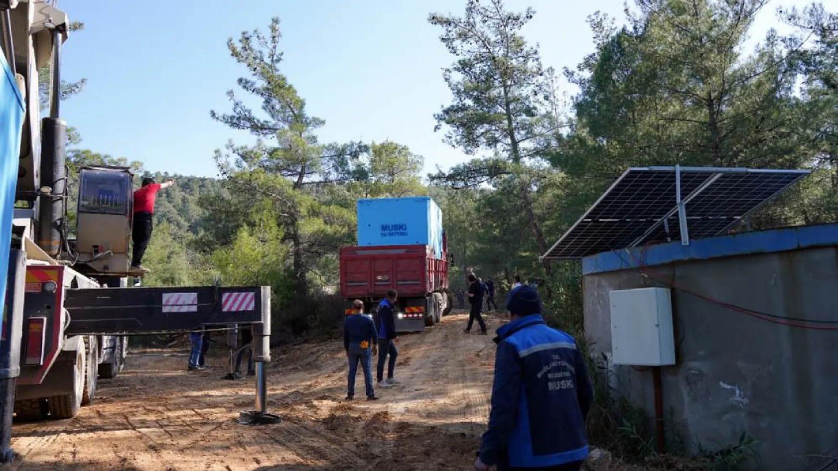 MUSKİ'den Menteşe Gevenes Mahallesine yeni içme suyu deposu