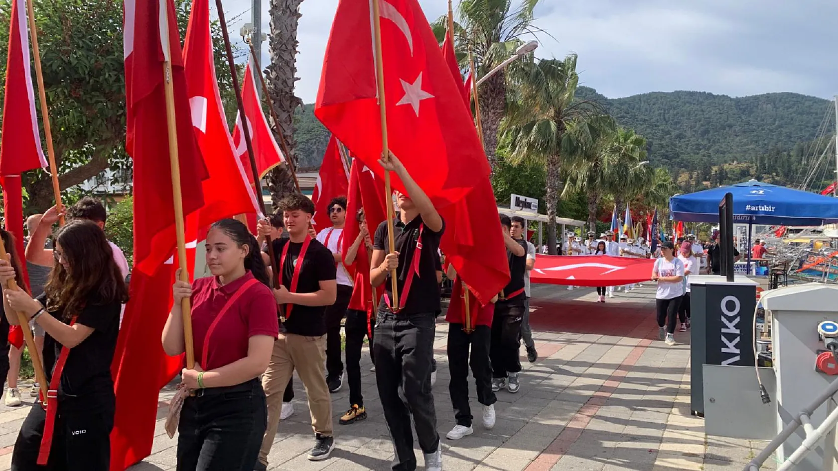 Atatürk'ün gençliğe emaneti 19 Mayıs, Fethiye'de gururla kutlanıyor