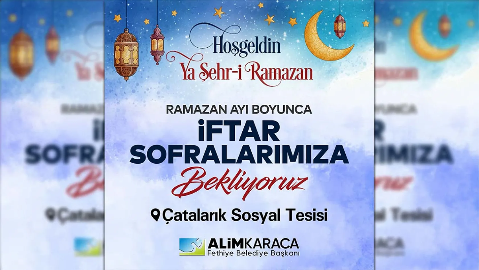 Ramazan ayı boyunca Fethiye Çatalarık sosyal tesisinde iftar yemeği verilecek