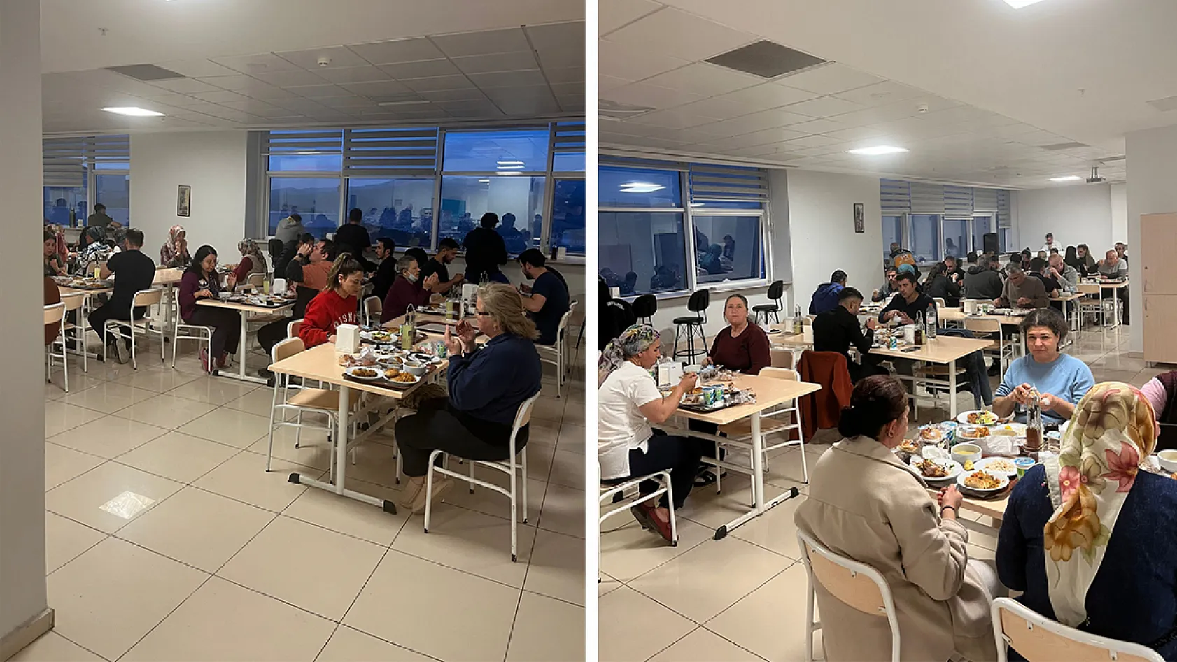 MEAH'ta yönetim ekibi, iftarda çalışanlarla bir araya geldi