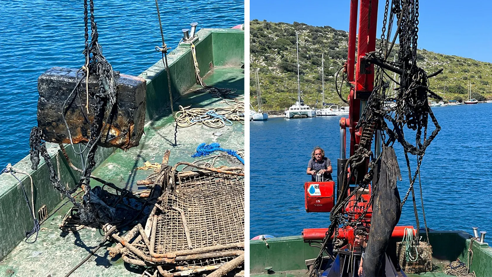 Muğla'da Antik limandaki tonozlar kaldırıldı