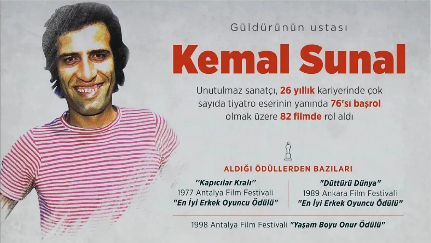 Türk Sinemasının Efsanesi Kemal Sunal'ı Kaybedeli 26 Yıl Oldu