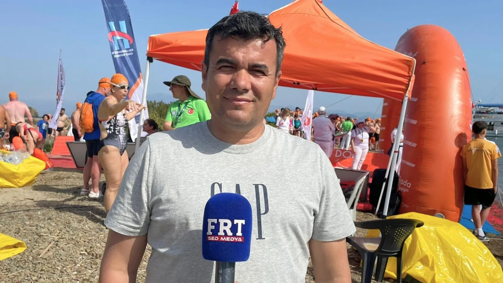 1. Göcek Açık Deniz Yüzme Yarışları 863 sporcunun katılımıyla başladı