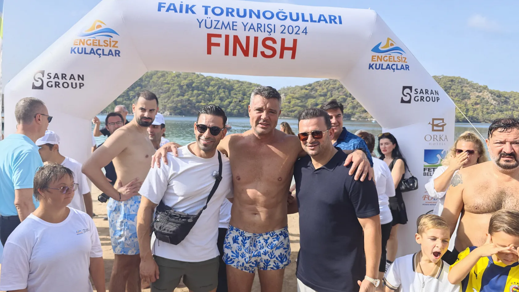 Fethiye'de Engelsiz Kulaçlar Faik Torunoğulları Yüzme Yarışı yapıldı