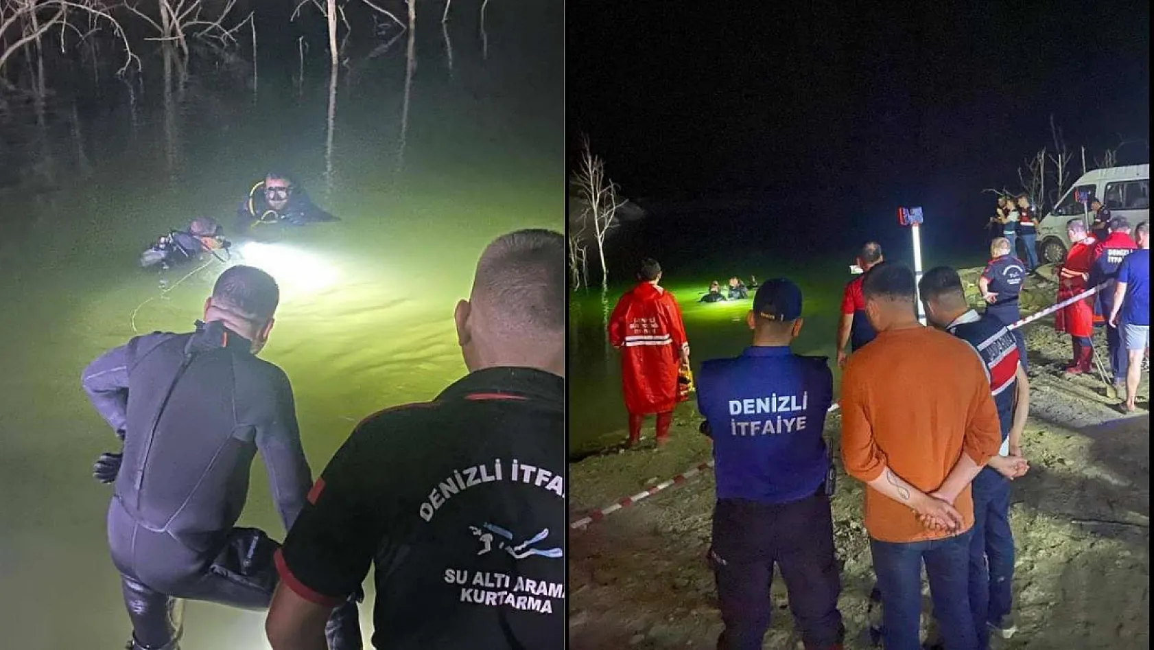 Serinlemek için gölete giren koca öldü, eşi son anda kurtarıldı