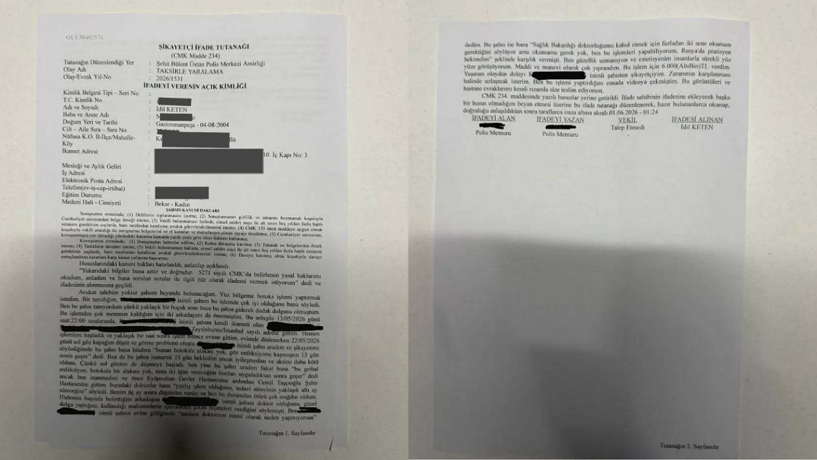 Botoks yaptıran kadının işlem sonrası göz kapağı düştü
