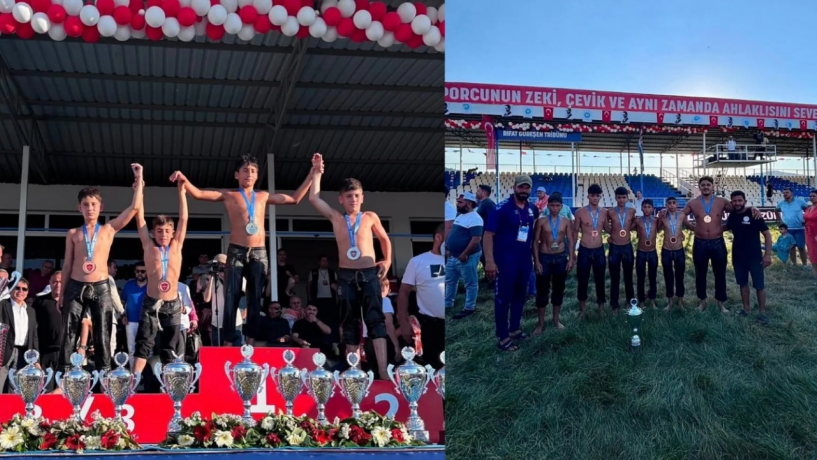 Muğla'nın güreşçileri Manisa'da 6 madalya ile döndü