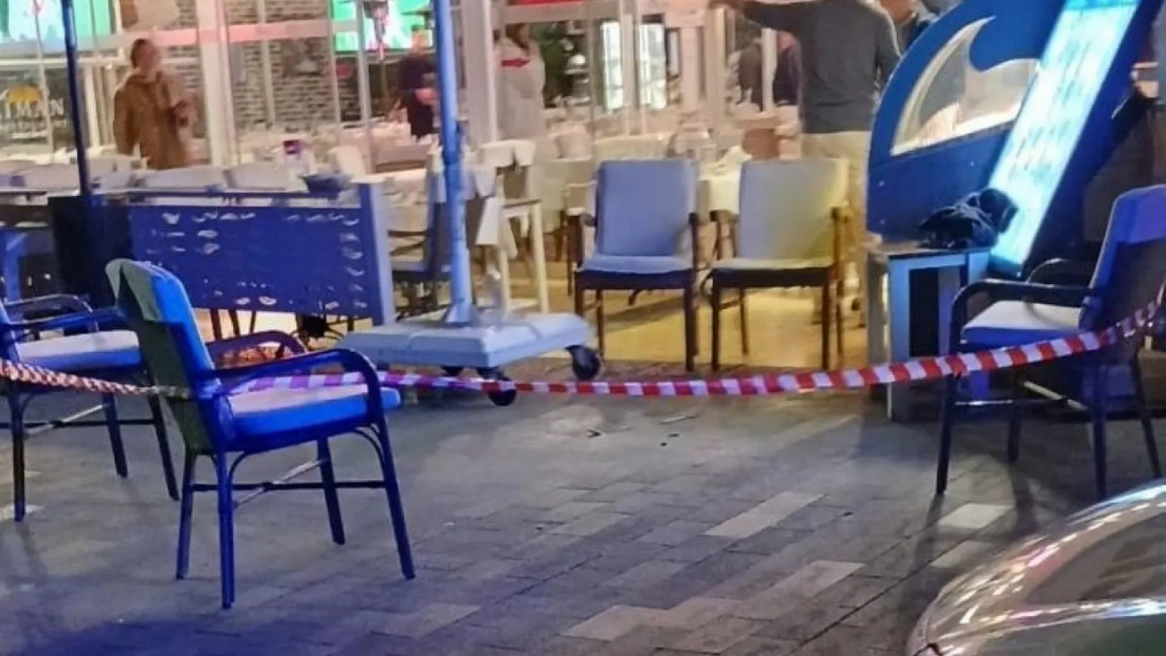 Marmaris'te restorana gerçekleşen silahlı saldırının görüntüleri ortaya çıktı