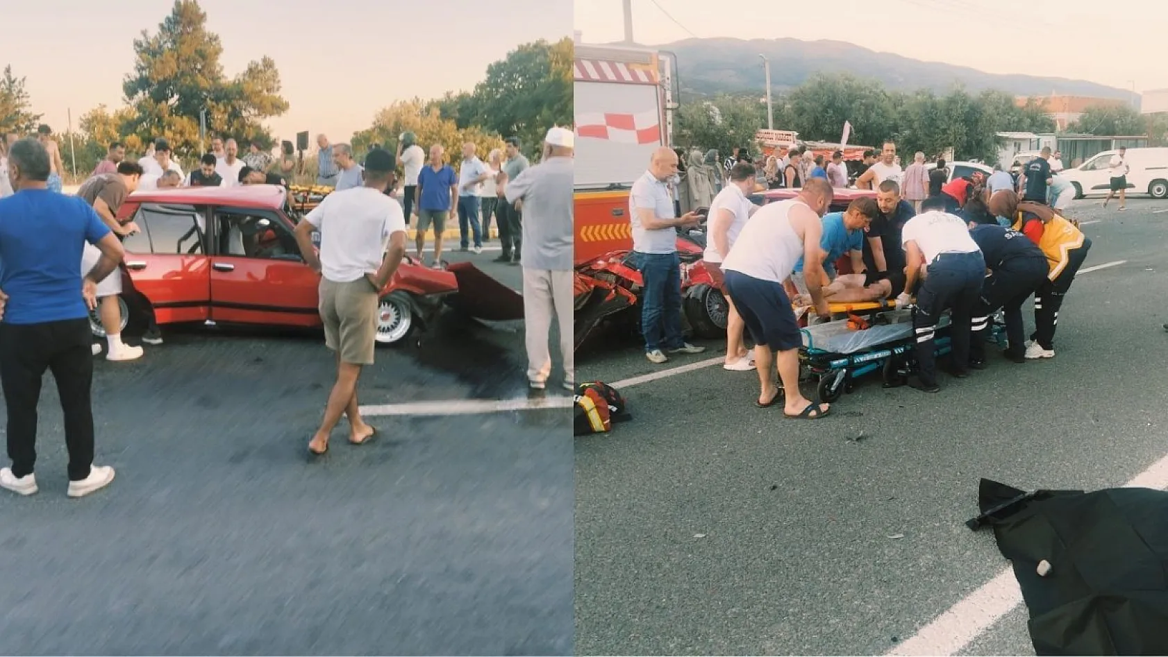 Otomobiller çarpıştı: 2 ölü, 3 ağır yaralı