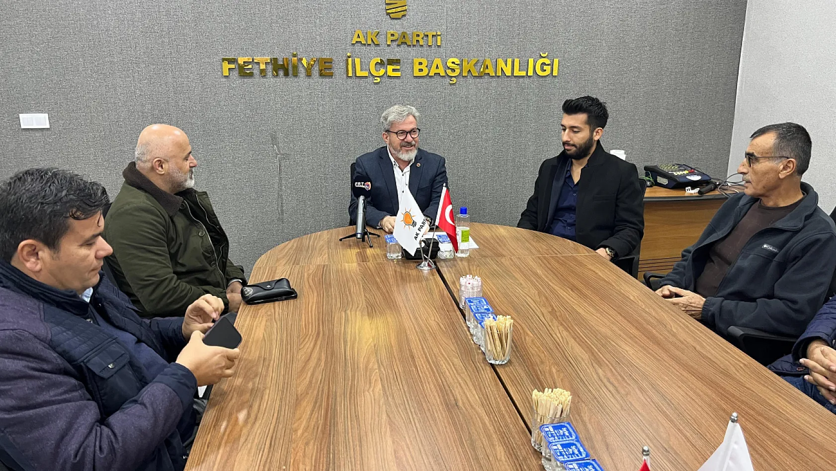 Salih Dündar, AK Parti Fethiye İlçe Başkanı Sarıhan'ı Ziyaret Etti