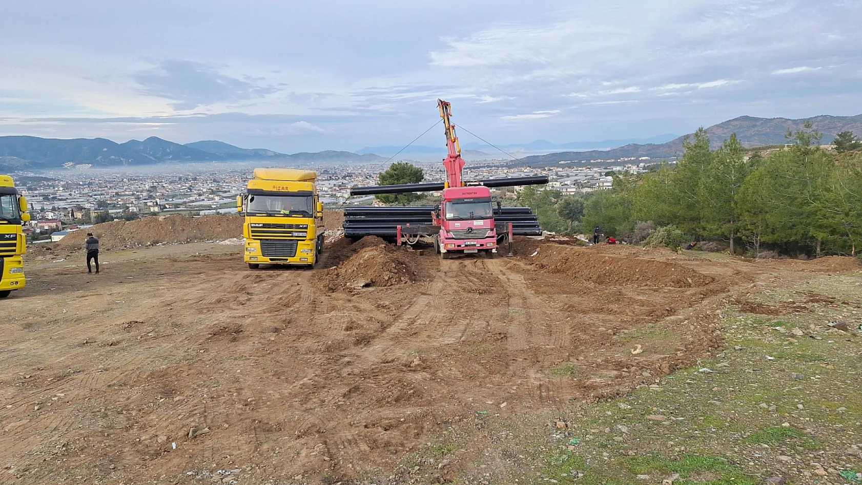 Fethiye'de doğalgaz heyecanı: Boru hattı çalışmaları başladı