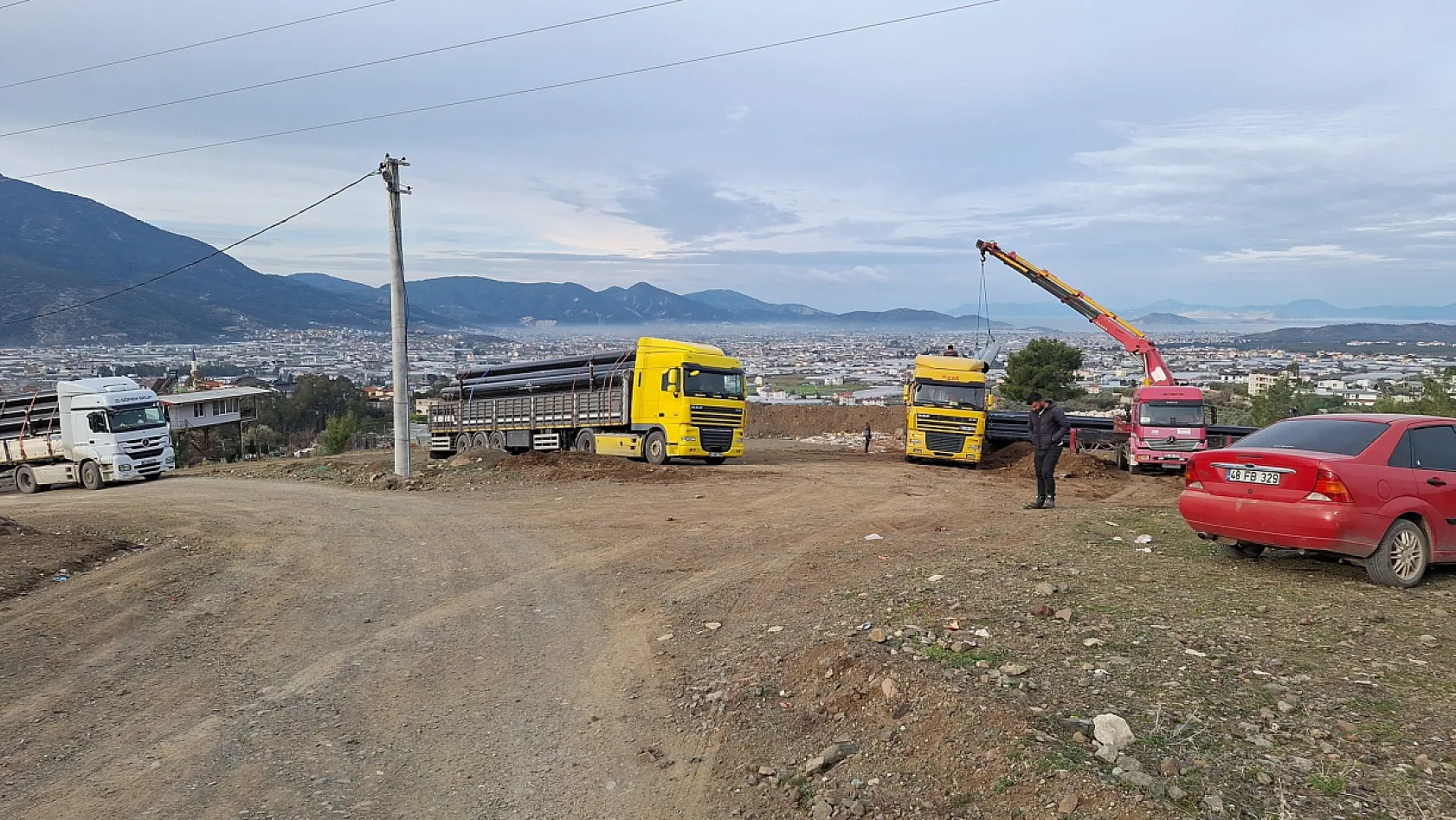 Fethiye'de doğalgaz heyecanı: Boru hattı çalışmaları başladı