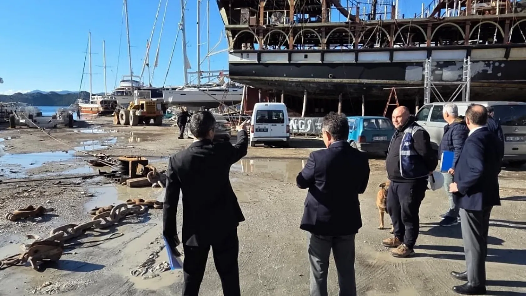 Marmaris Bozburun Tersane bölgesinde yatırım alanlarına yerinde inceleme