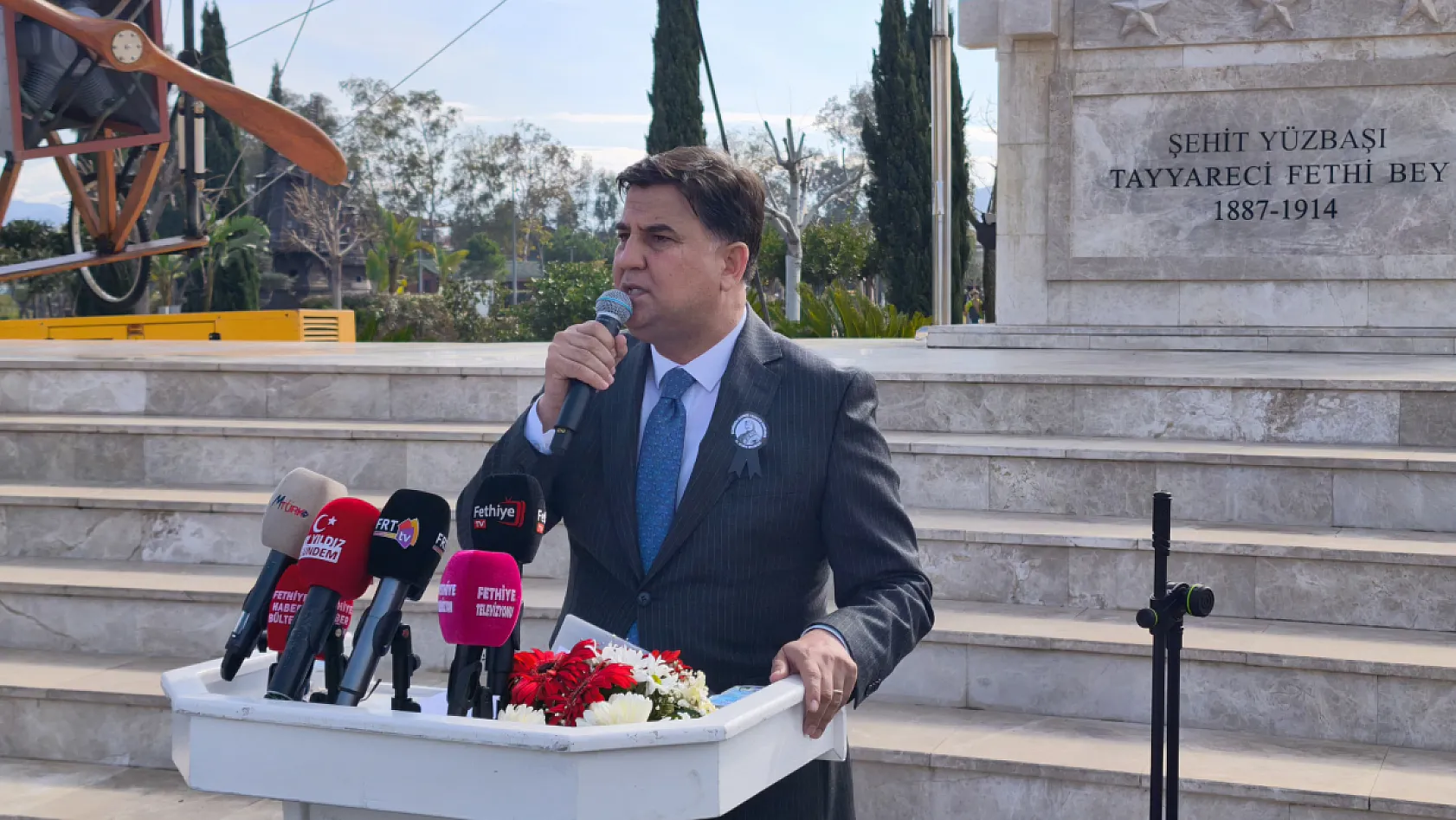 Şehit Fethi Bey, Fethiye'de 111. yılında anıldı