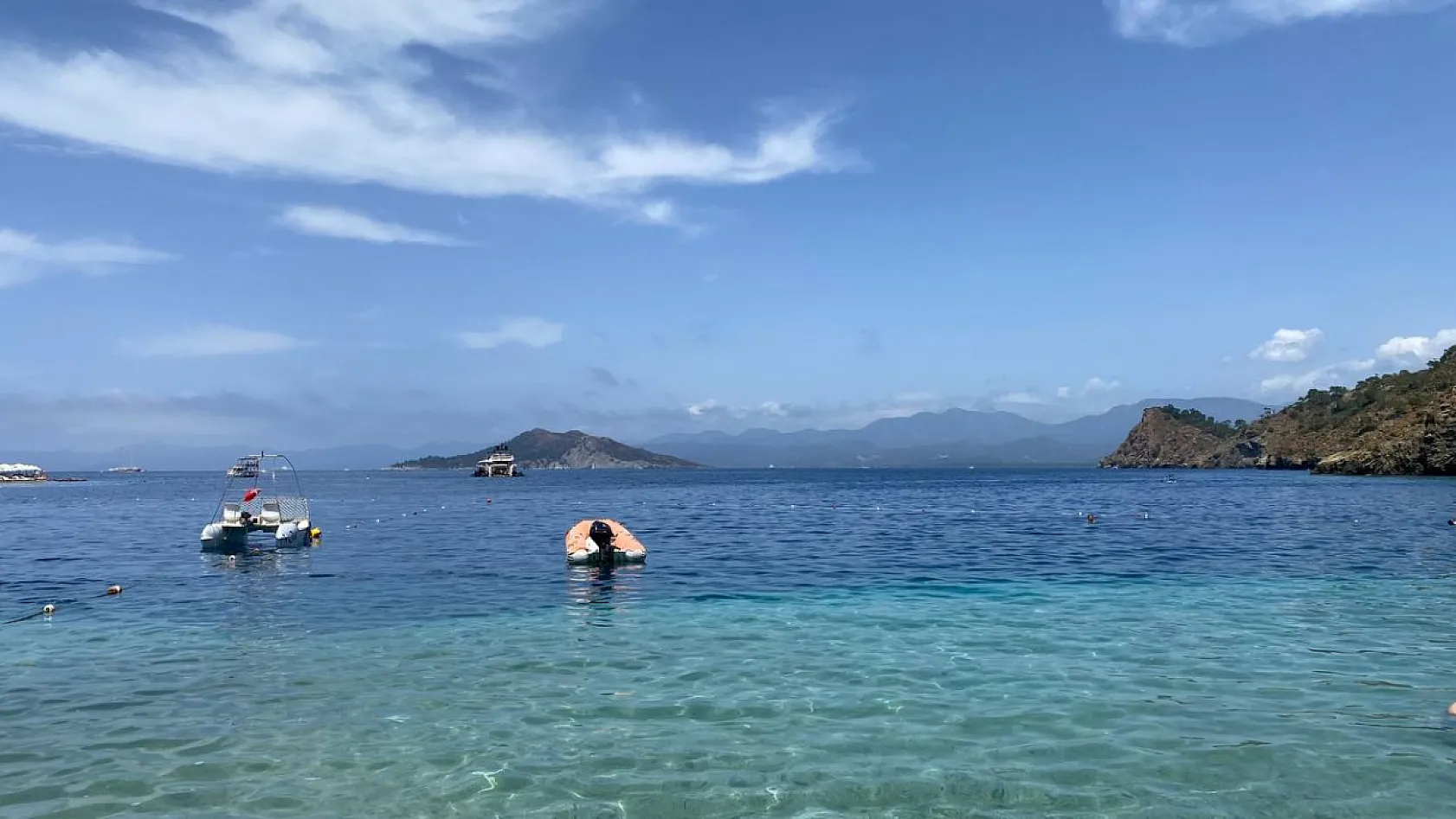 Fethiye Boncuklu Koyu'nda deniz sezonu açıldı: Yarımada yoğunluğu başladı