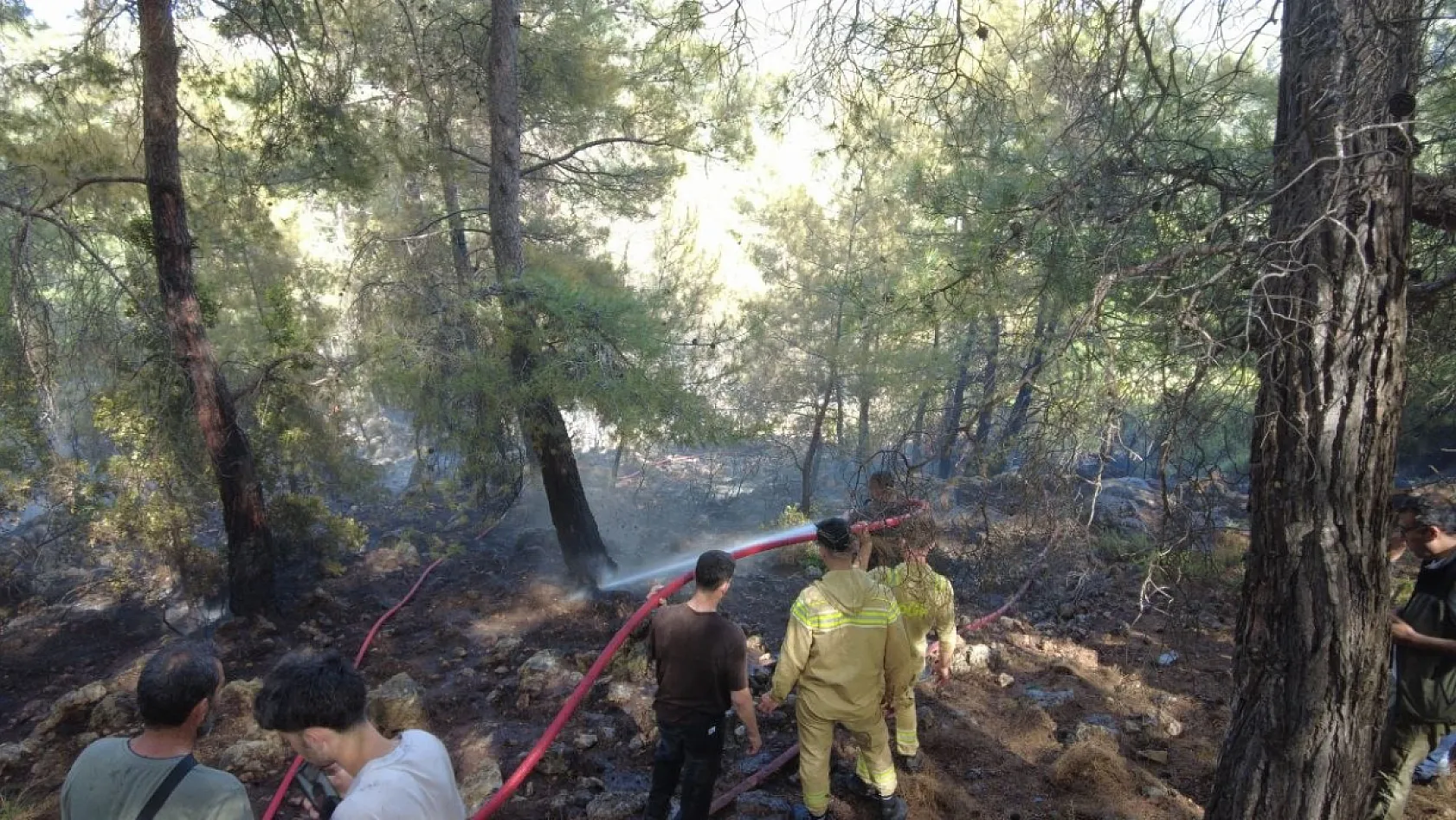 Fethiye'deki orman yangını kontrol altına alındı
