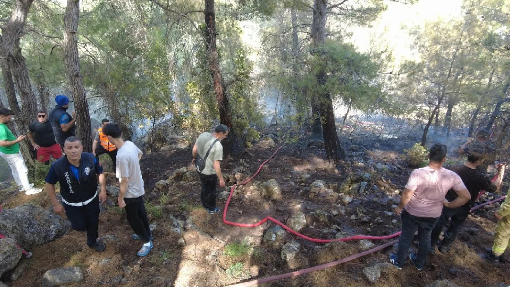 Fethiye'deki orman yangını kontrol altına alındı