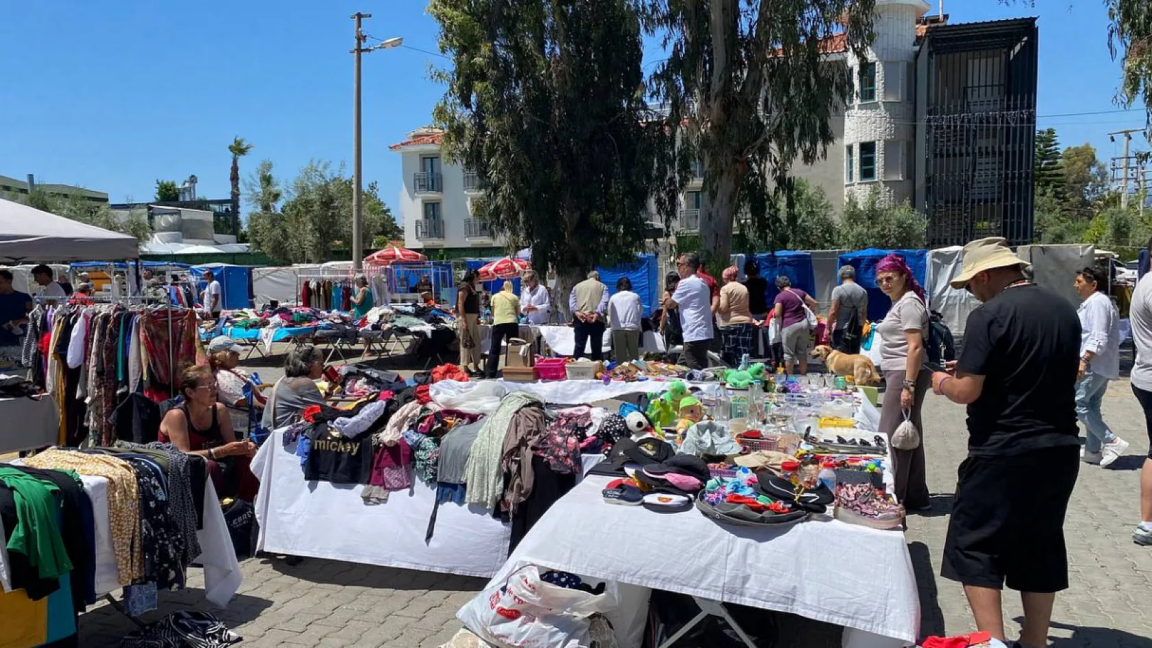 Fethiye Çalış'ta ikinci el pazarı: 'Katılım var, alışveriş az'