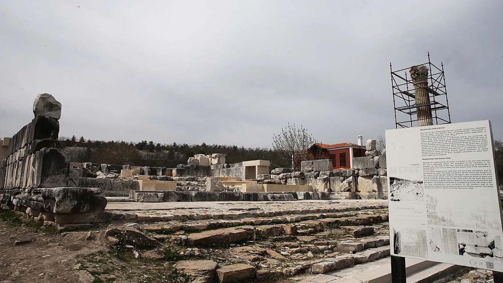 Stratonikeia'nın meclis binası Geleceğe Miras projesiyle ayağa kaldırılıyor