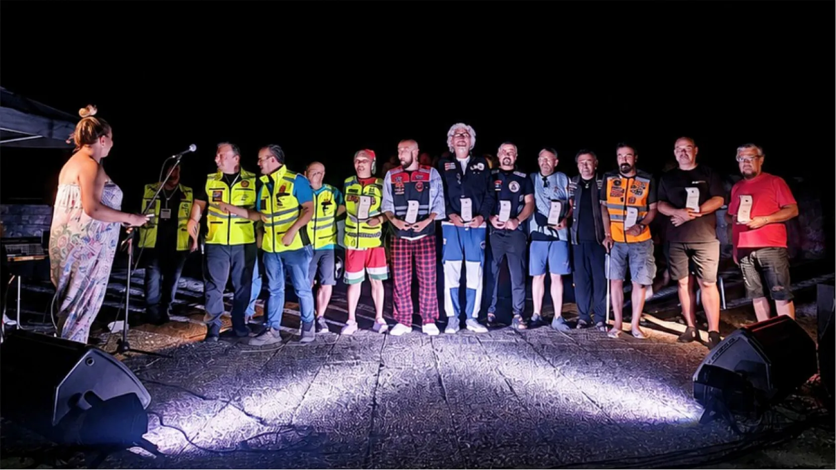 Motocanlar Festivali'nde Destekçilere Plaket Takdim Edildi