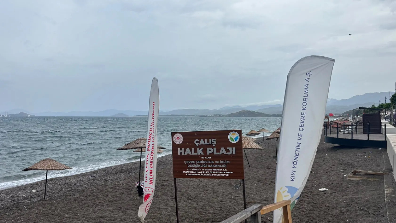 Fethiye'de yağmur deniz keyfine engel olmadı