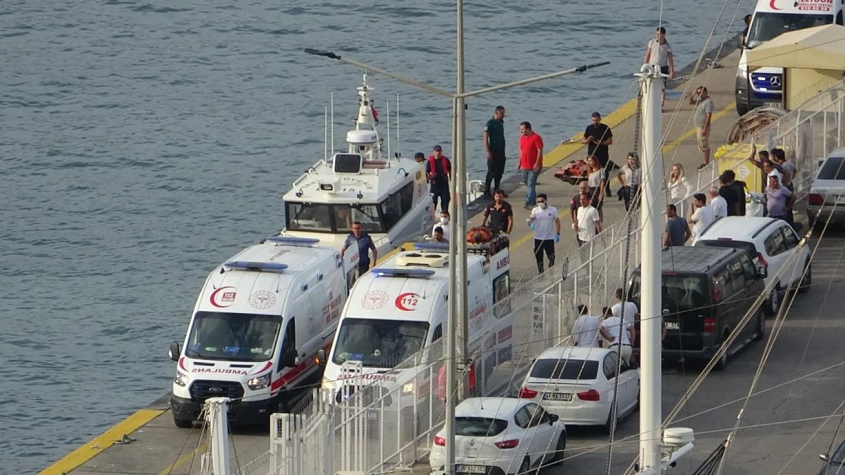 Fethiye'de yük gemisinde patlama oldu! 4 kişi yaralandı