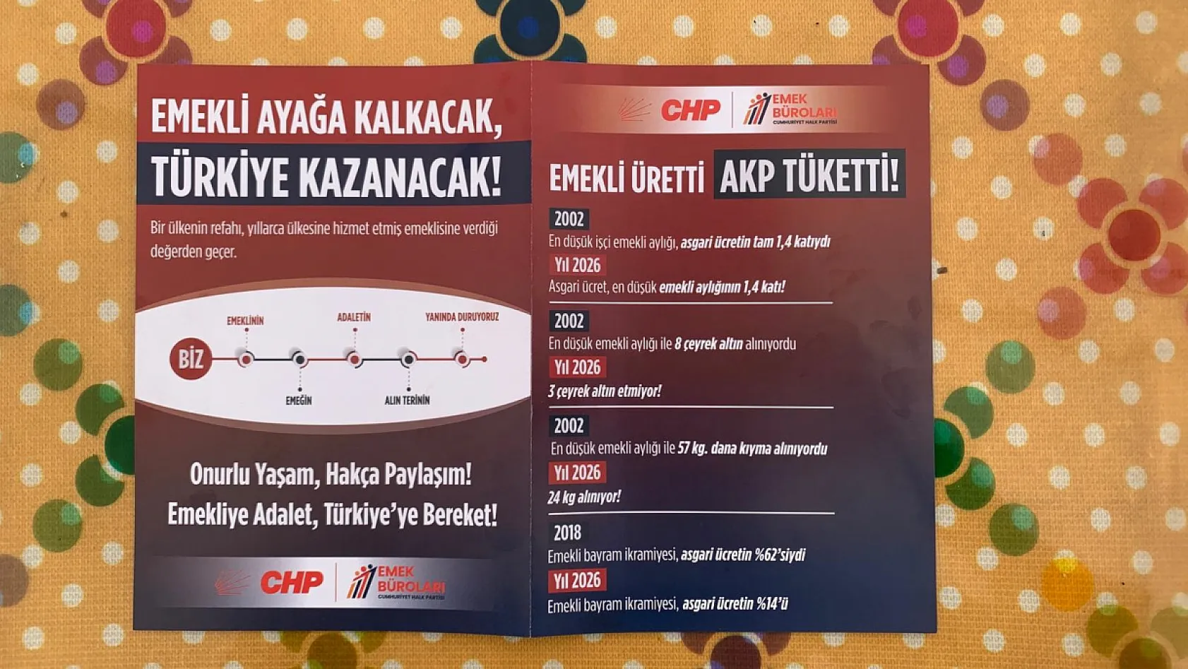 Fethiye'de CHP Gençlik Kolları Emeklilerin Geçim Sıkıntısına Dikkat Çekti