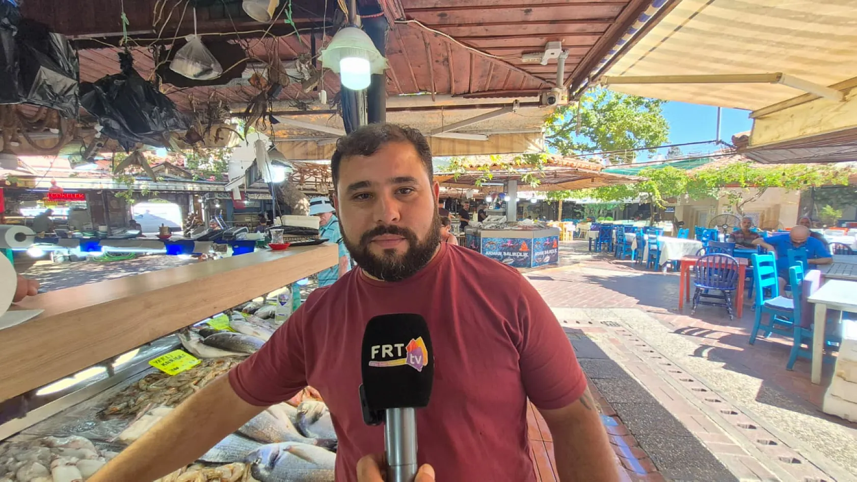 Fethiye'de tavada lopa balığı ve çupra balığı revaçta