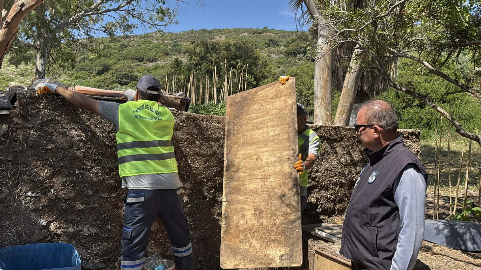 Bodrum'da doğal sit alanındaki kaçak yapı yıkıldı