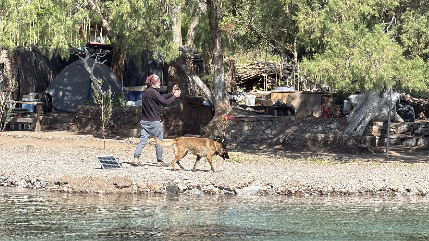 Bodrum'da doğal sit alanındaki kaçak yapı yıkıldı