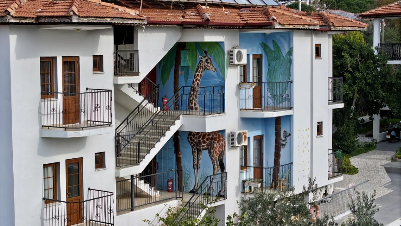 'Grafiti' sanatçısı Axel Mengü, Fethiye'ye renk katıyor