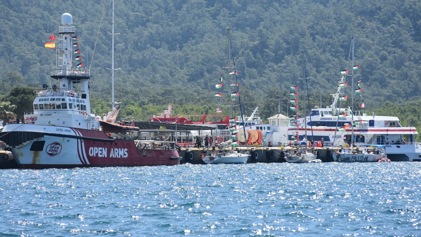'Küresel Sumud Filosu' Marmaris'te