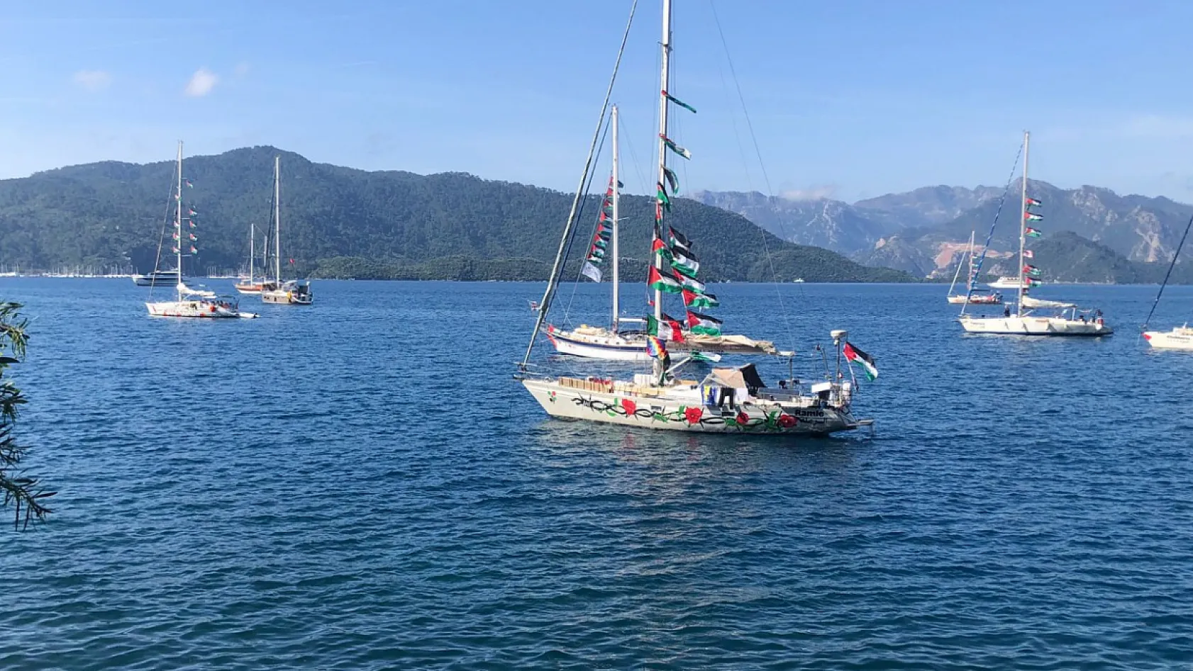 'Küresel Sumud Filosu' Marmaris'te