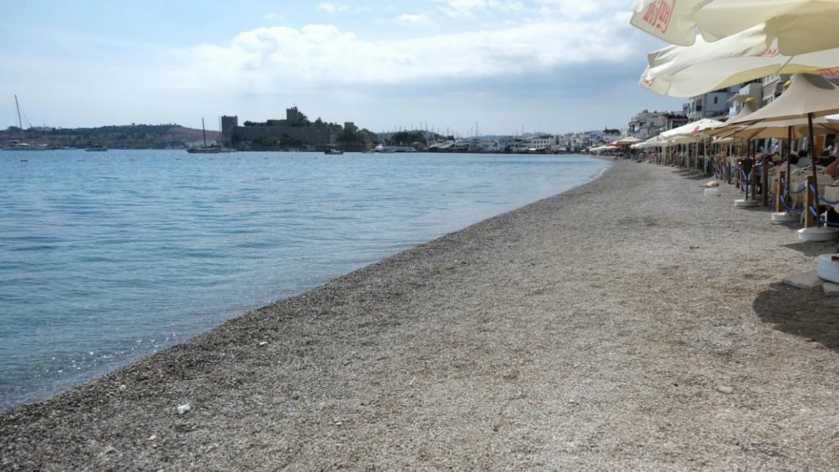 Bodrum'da Kumbahçe sahilinde düzenleme yapıldı