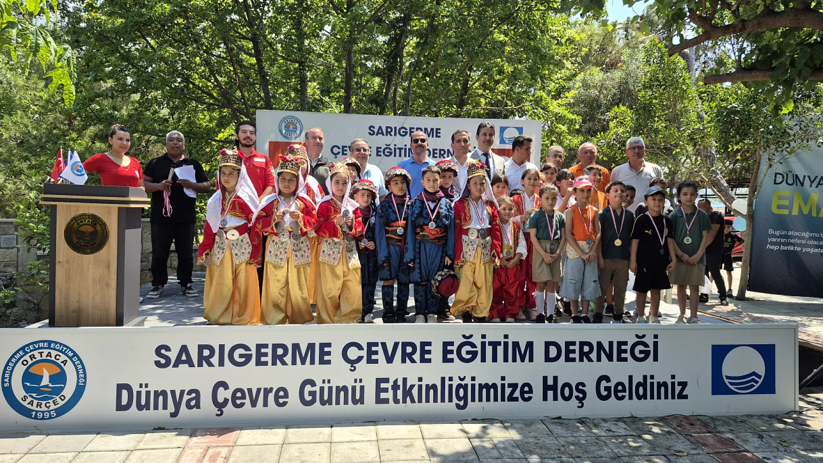 Ortaca'daki SARÇED Plajı 20. kez mavi bayrakla ödüllendirildi
