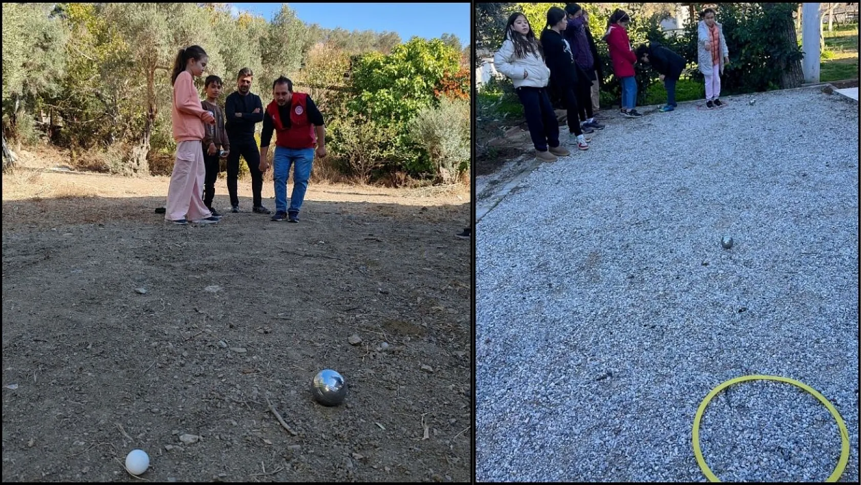 Ula'nın kırsal mahallelerinde Bocce sporuna büyük ilgi