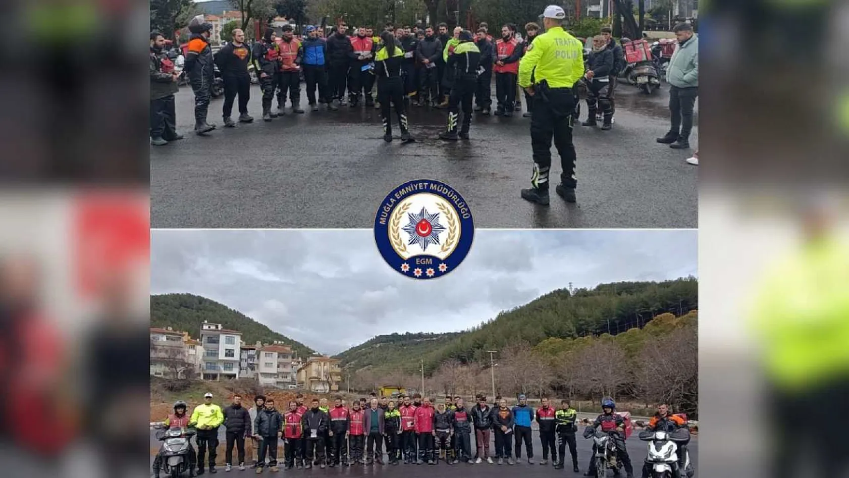 Muğla'da motokuryelere güvenli sürüş eğitimi verildi