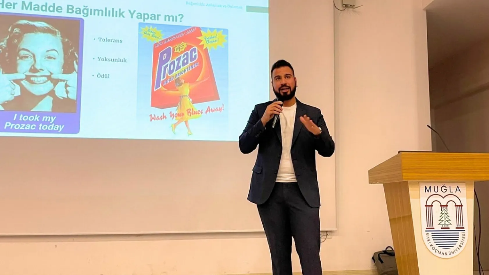 Fethiye'de Yeşilay Haftası'na özel 'Bağımlılık' semineri