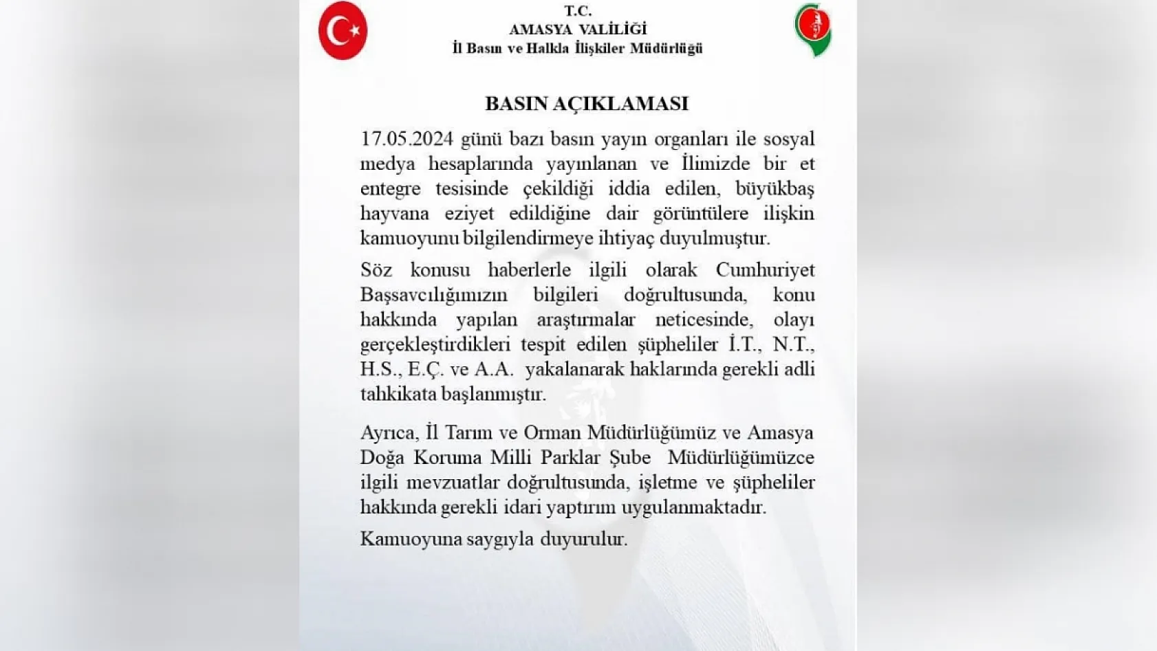 Büyükbaş hayvana vahşet, 5 kişi gözaltına alındı