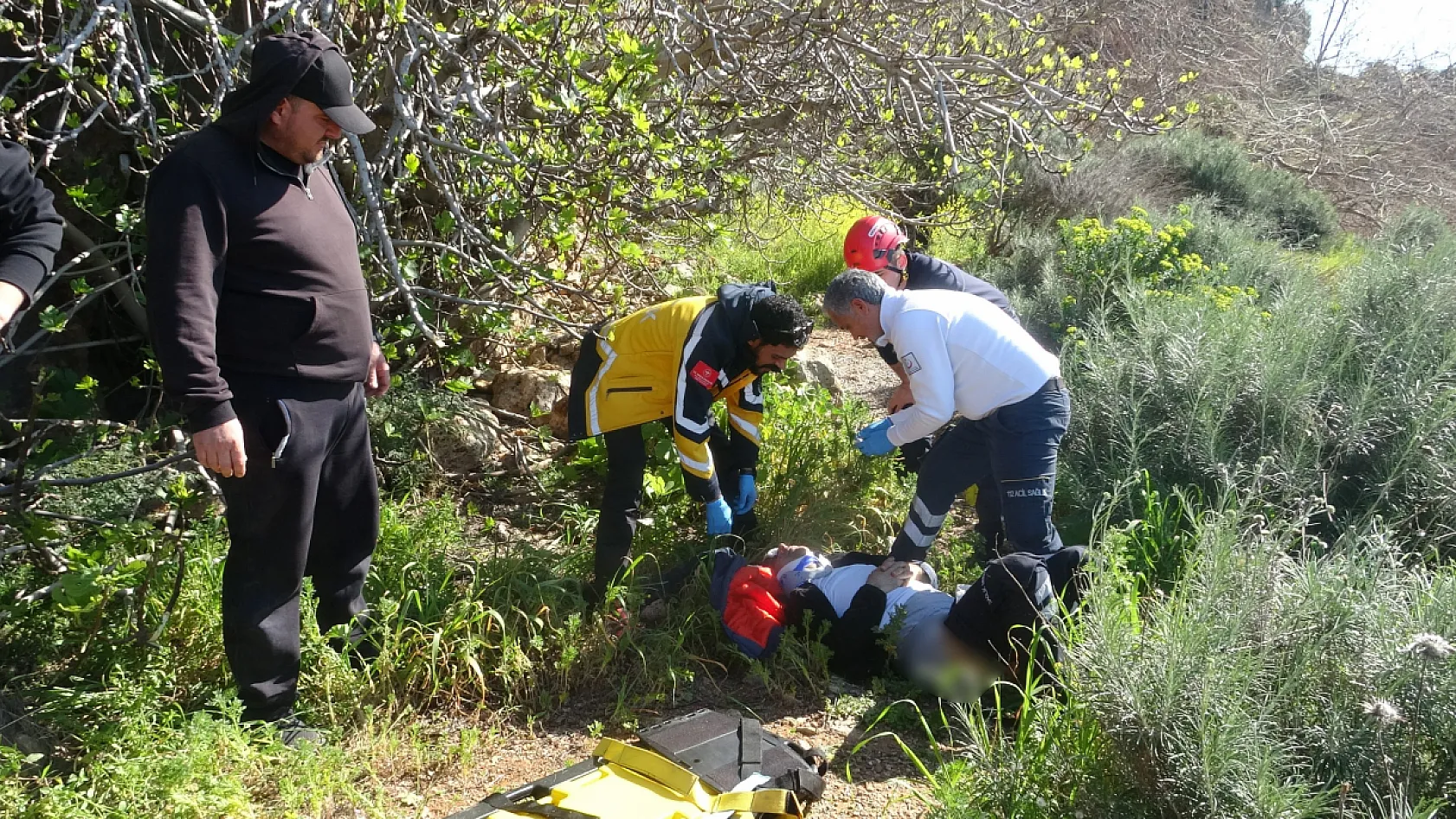 Antalya'da Falezlerden Düşen 41 Yaşındaki Vatandaş Kurtarıldı