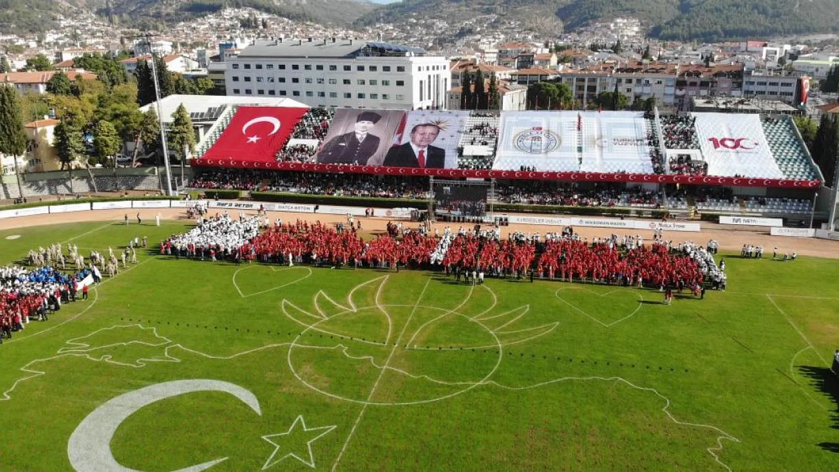 100.'ncü yıl Muğla'da çoşkuyla kutlandı