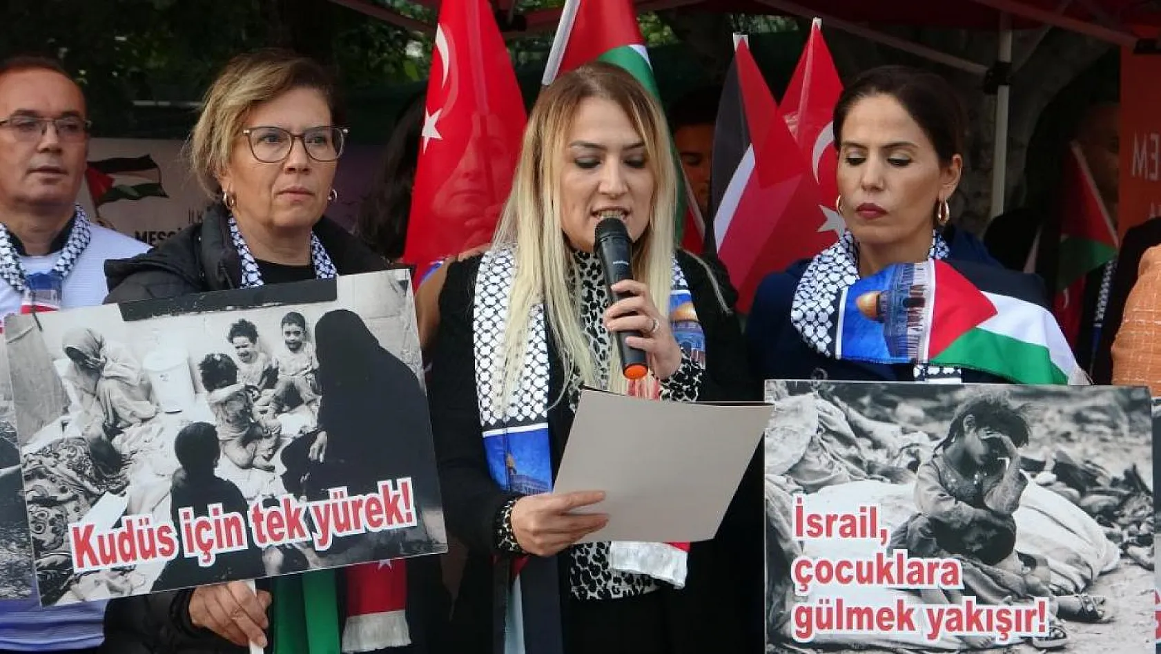 Muğla'dan Filistin'e destek eylemi