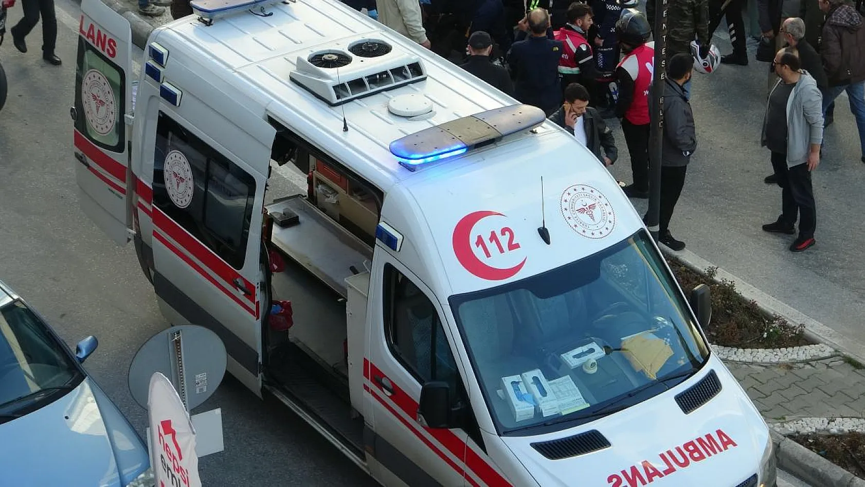 Motosikletin yayaya çarpması sonucu, 1 yaralı
