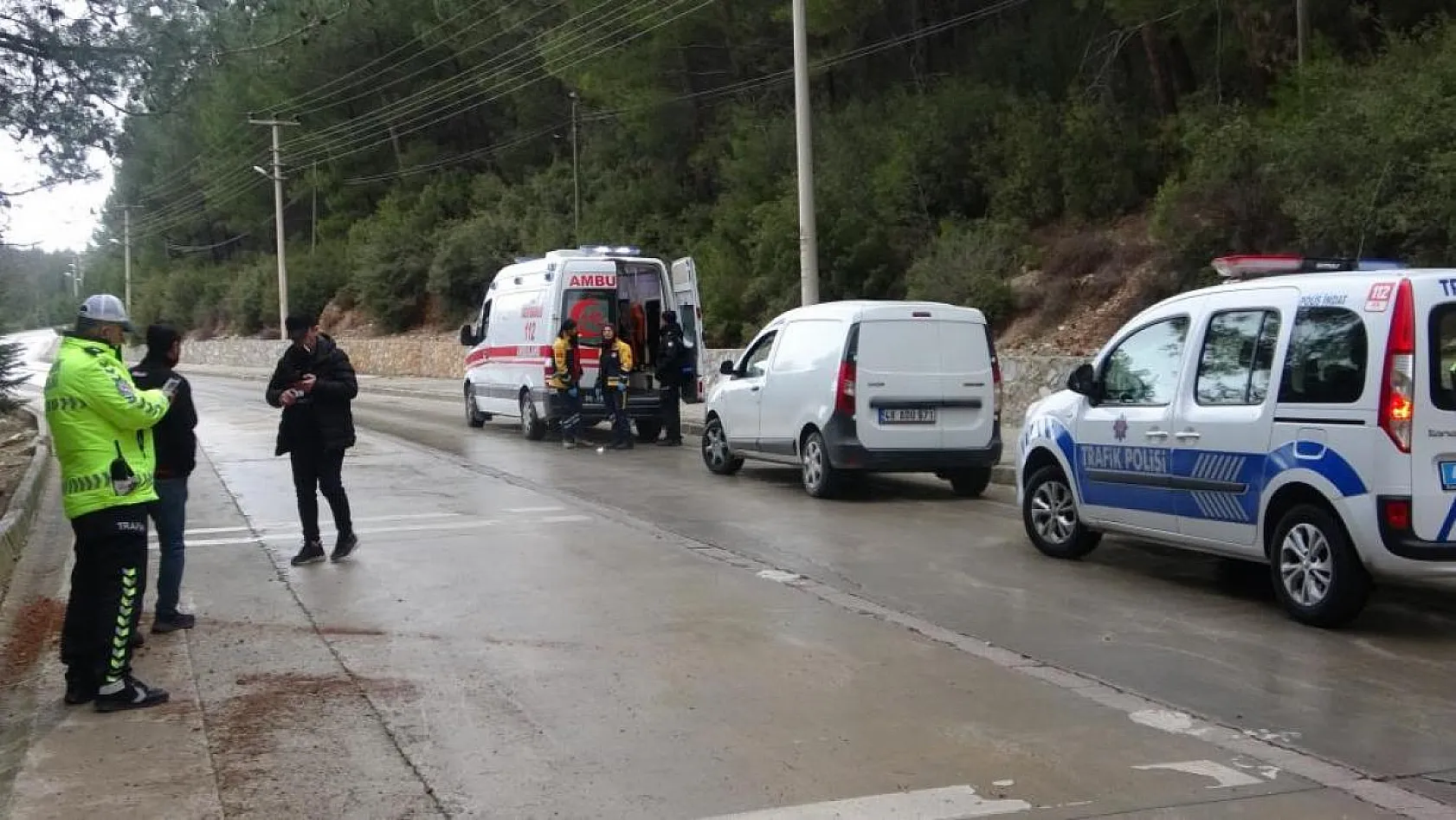 Feci trafik kazası, 1 yaralı