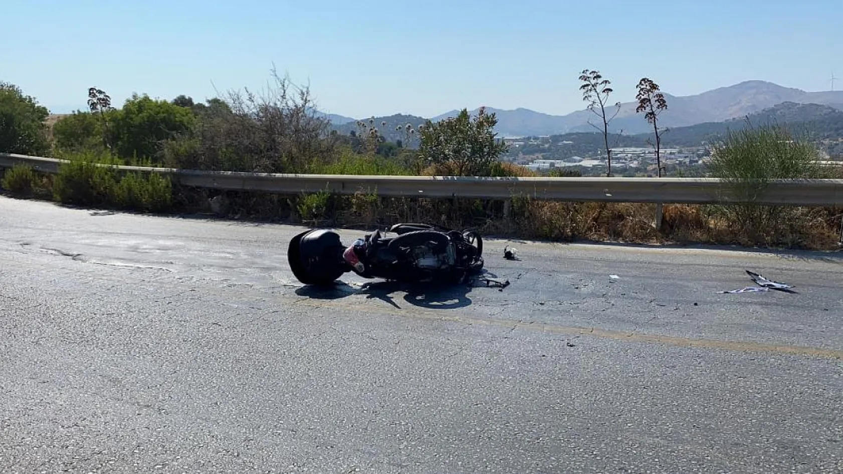 Bodrum'da Otomobil ve motosiklet kafa kafaya çarpıştı: 1 ölü