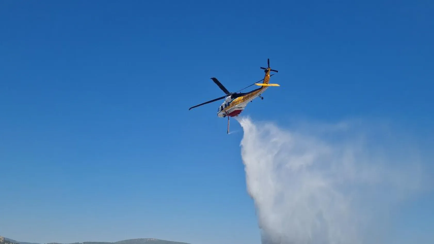 Bodrum'da Yangını söndürmek için seferber oldular
