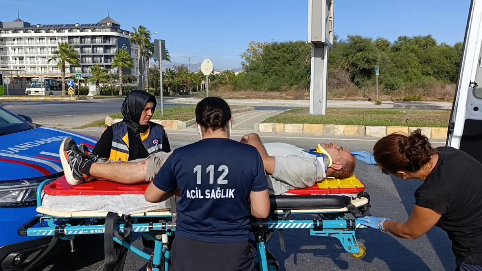 İki motosiklet çarpıştı: 1 yaralı